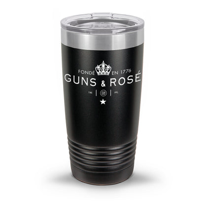 Guns & RosÉ Coated Laser Etched 30oz/20oz Tumbler