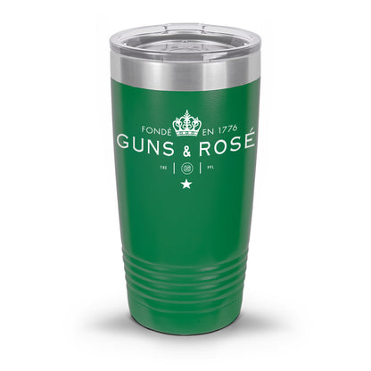 Guns & RosÉ Coated Laser Etched 30oz/20oz Tumbler