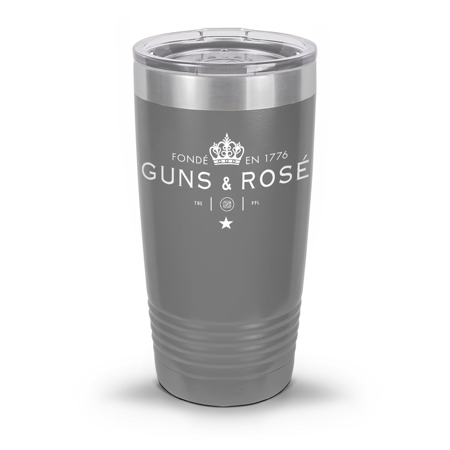 Guns & RosÉ Coated Laser Etched 30oz/20oz Tumbler