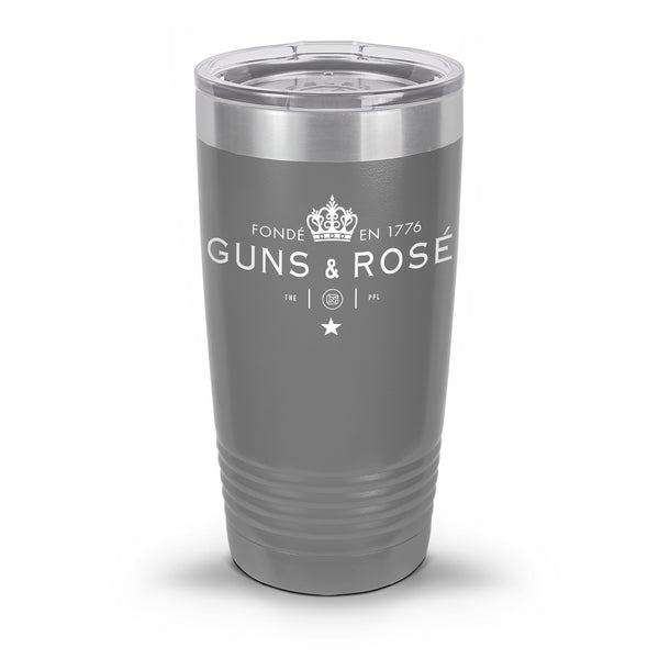 Guns & RosÉ Coated Laser Etched 30oz/20oz Tumbler