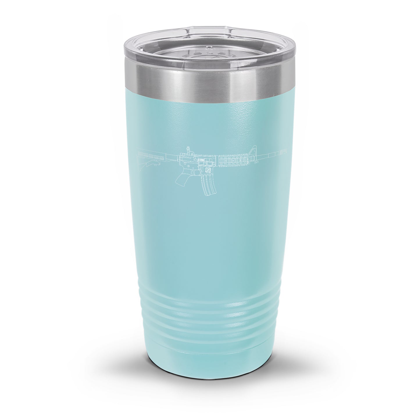 AR-15 Detailed Outline | Laser Etched Tumbler