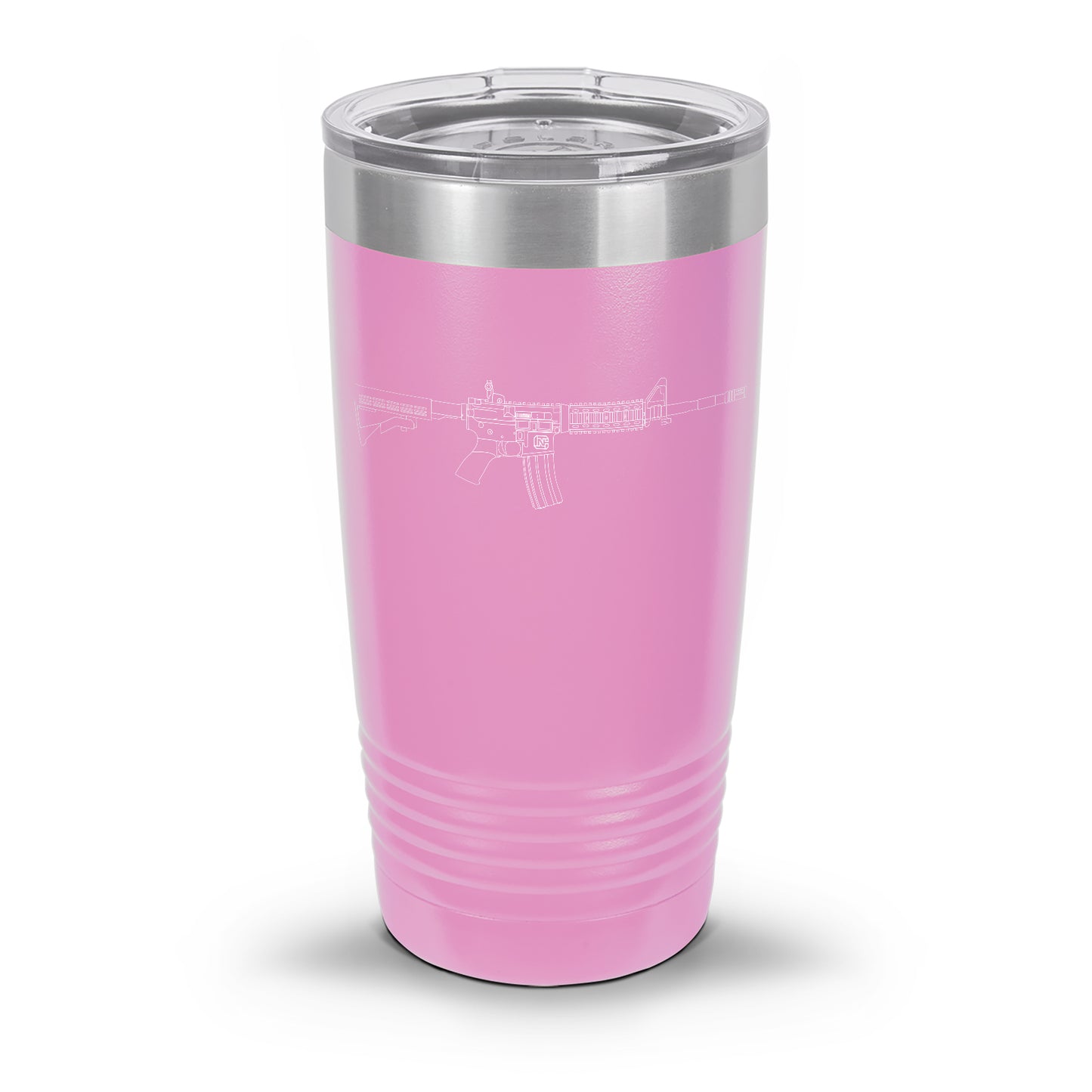 AR-15 Detailed Outline | Laser Etched Tumbler