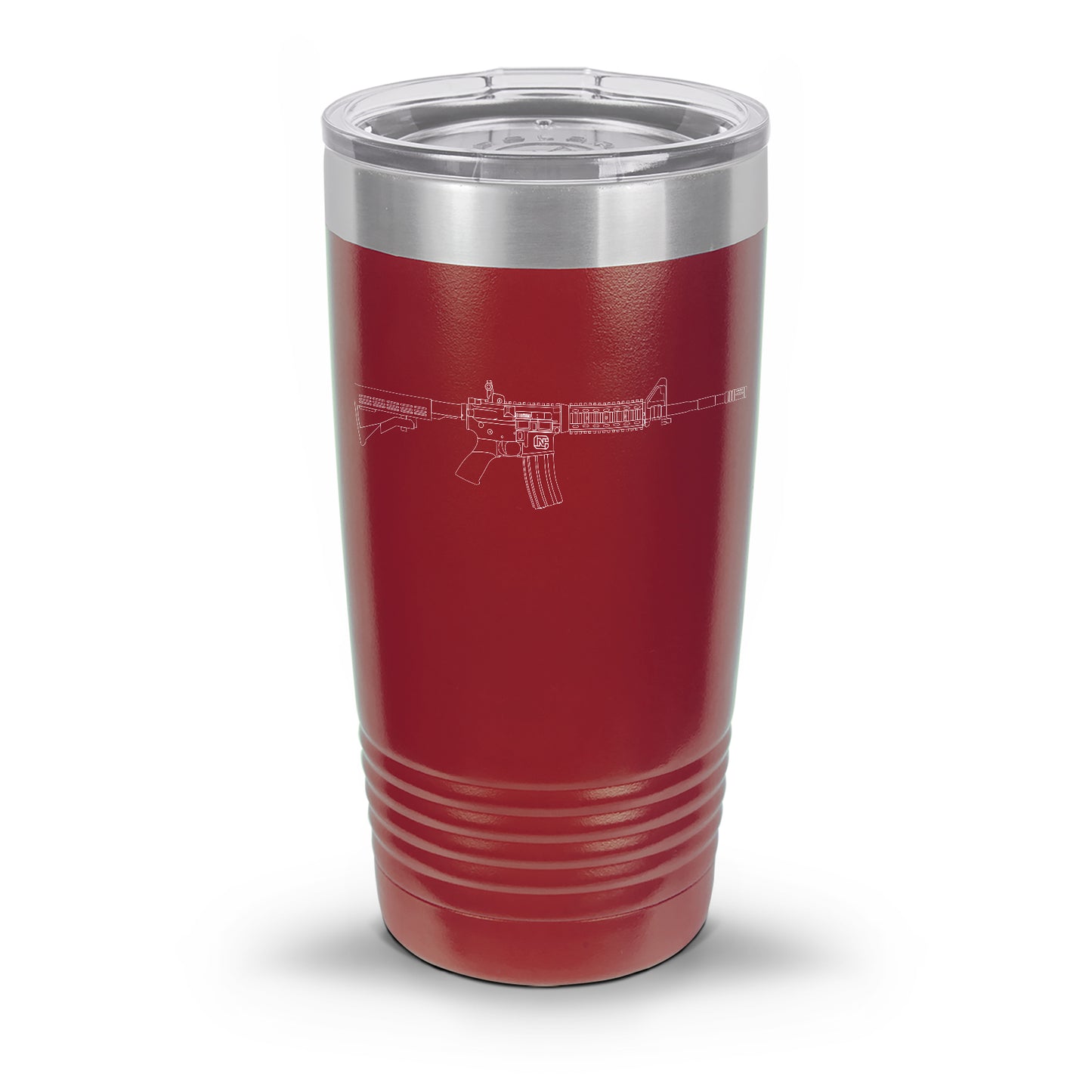 AR-15 Detailed Outline | Laser Etched Tumbler