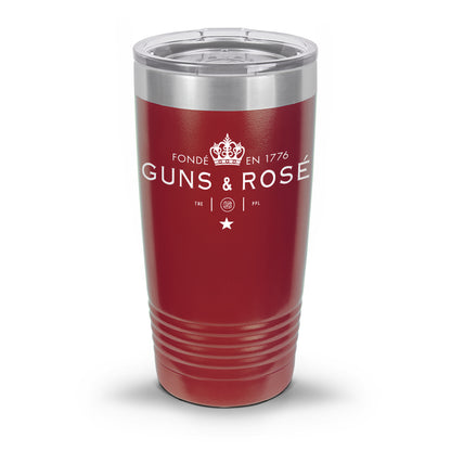 Guns & RosÉ Coated Laser Etched 30oz/20oz Tumbler