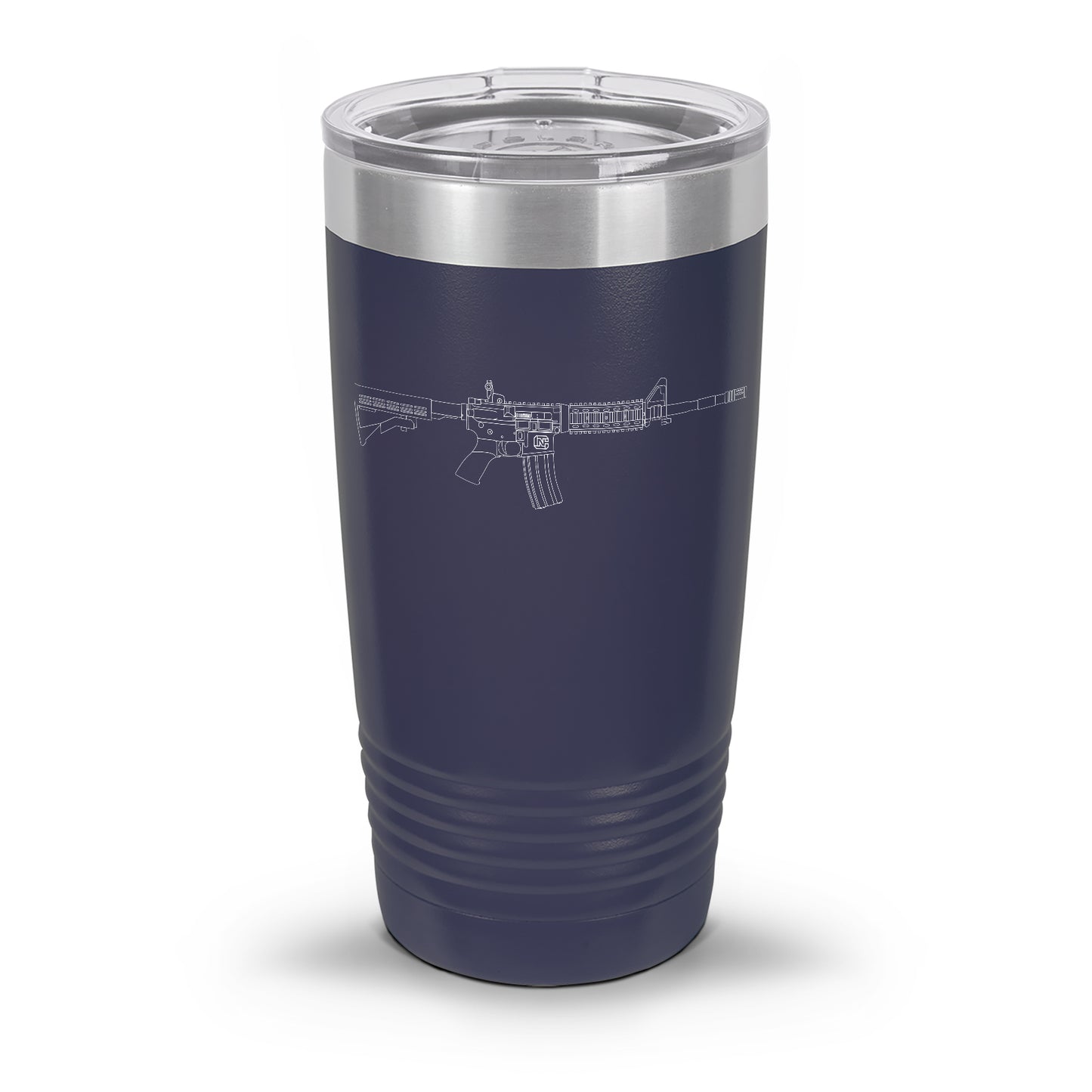 AR-15 Detailed Outline | Laser Etched Tumbler