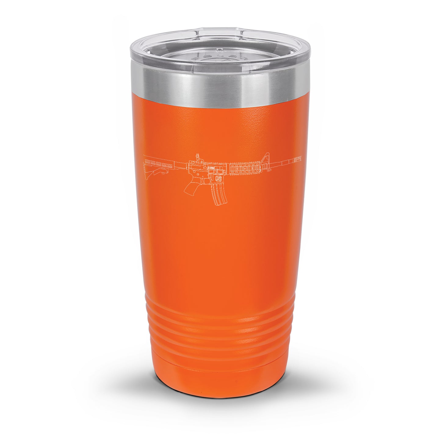 AR-15 Detailed Outline | Laser Etched Tumbler