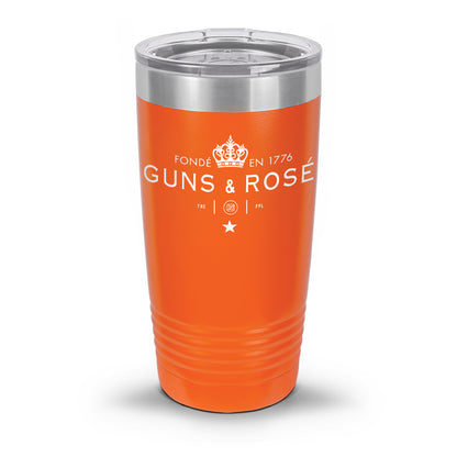 Guns & RosÉ Coated Laser Etched 30oz/20oz Tumbler