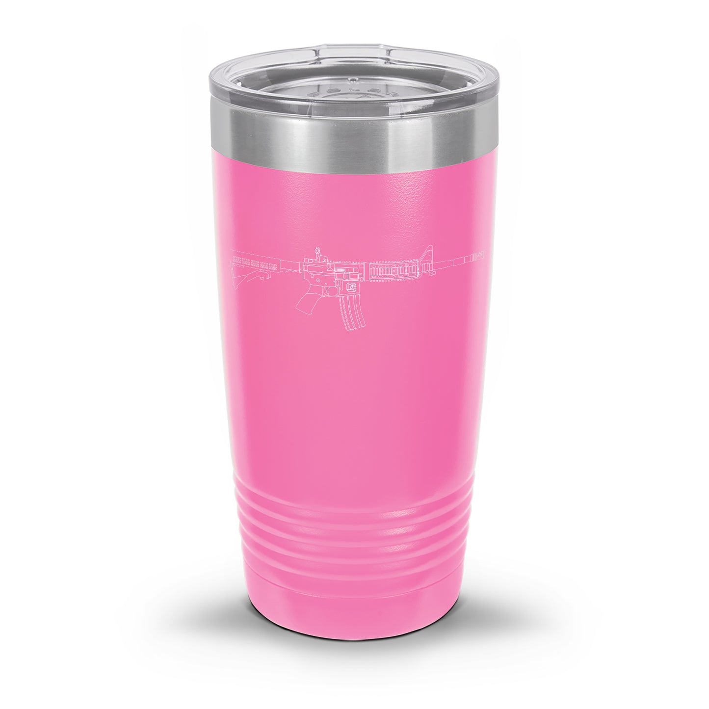 AR-15 Detailed Outline | Laser Etched Tumbler