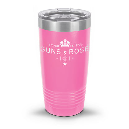 Guns & RosÉ Coated Laser Etched 30oz/20oz Tumbler