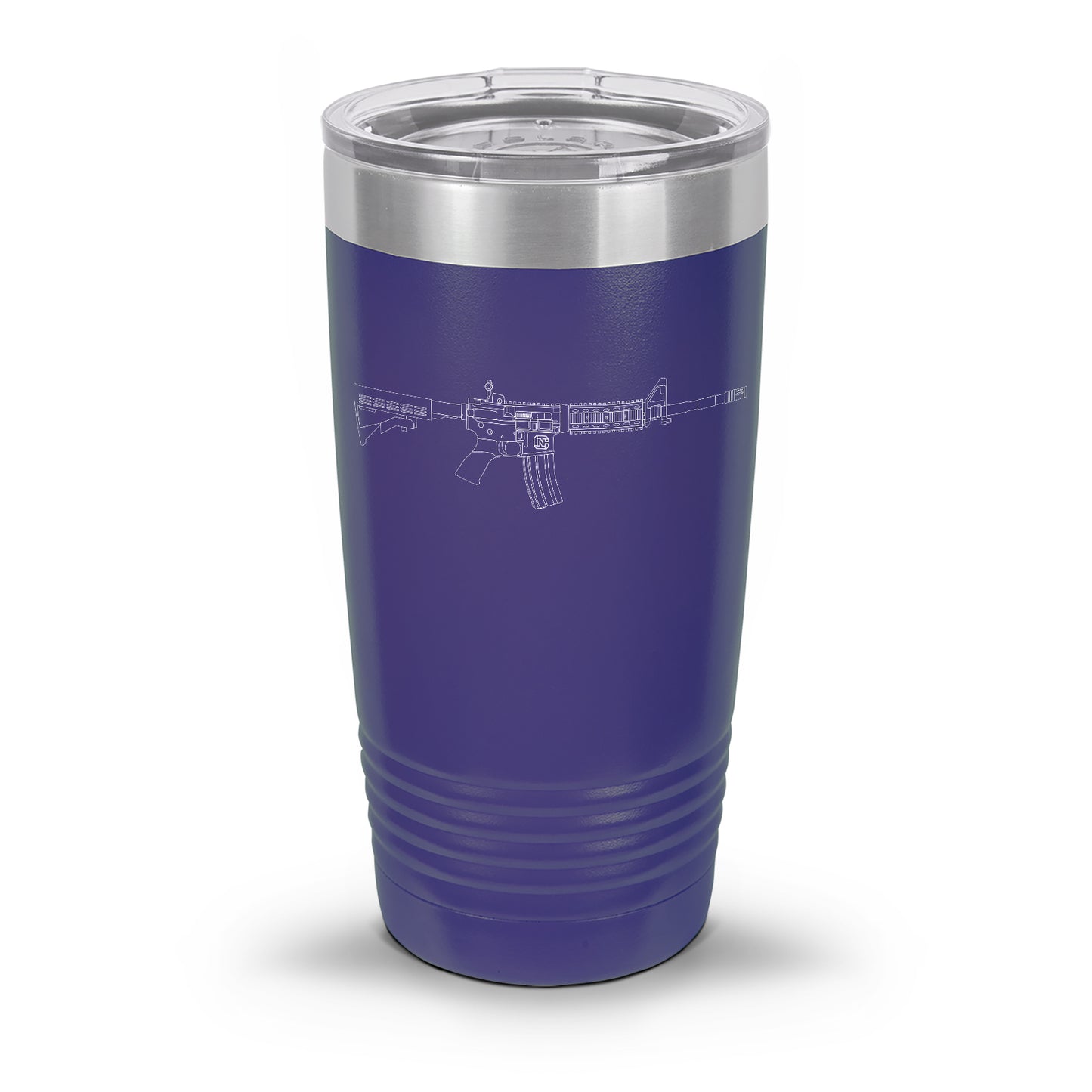 AR-15 Detailed Outline | Laser Etched Tumbler