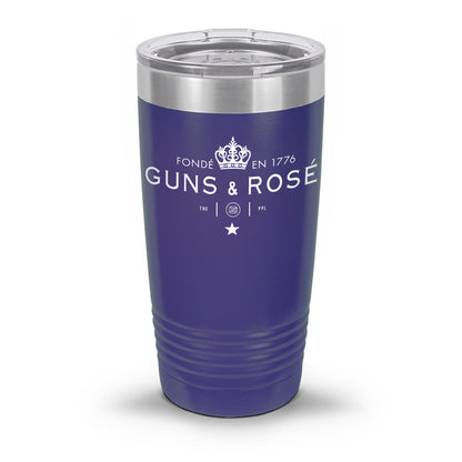 Guns & RosÉ Coated Laser Etched 30oz/20oz Tumbler