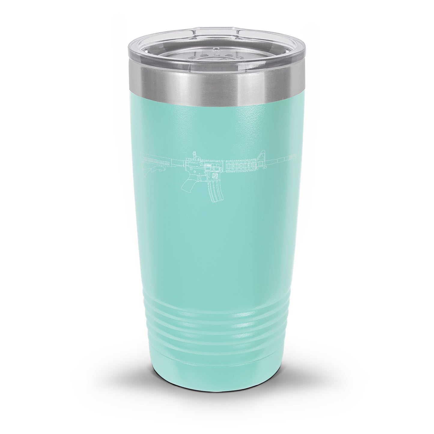 AR-15 Detailed Outline | Laser Etched Tumbler