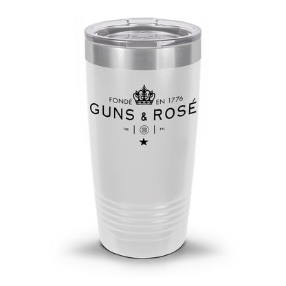 Guns & RosÉ Coated Laser Etched 30oz/20oz Tumbler