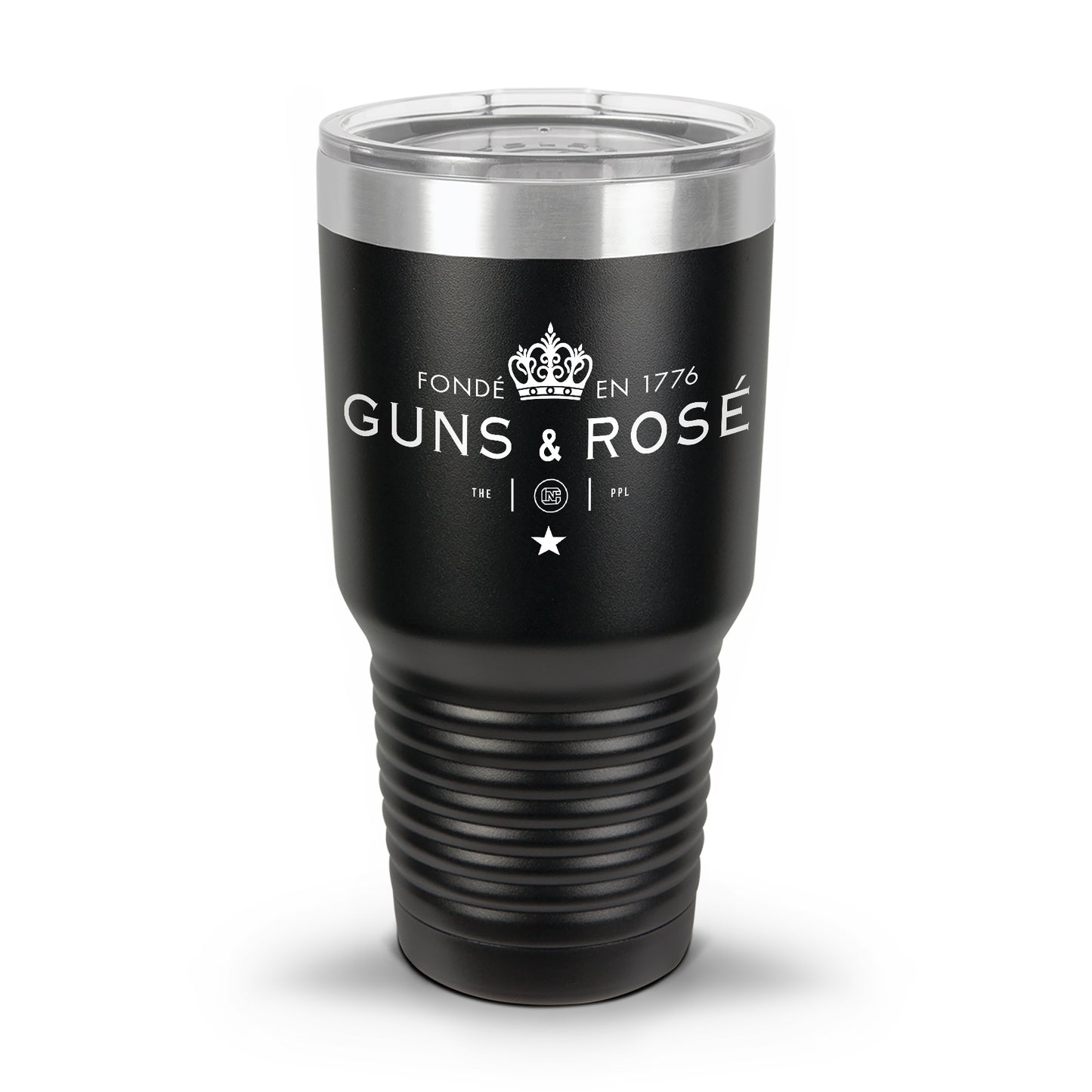 Guns & RosÉ Coated Laser Etched 30oz/20oz Tumbler