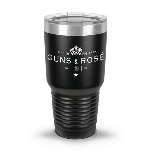 Guns & RosÉ Coated Laser Etched 30oz/20oz Tumbler