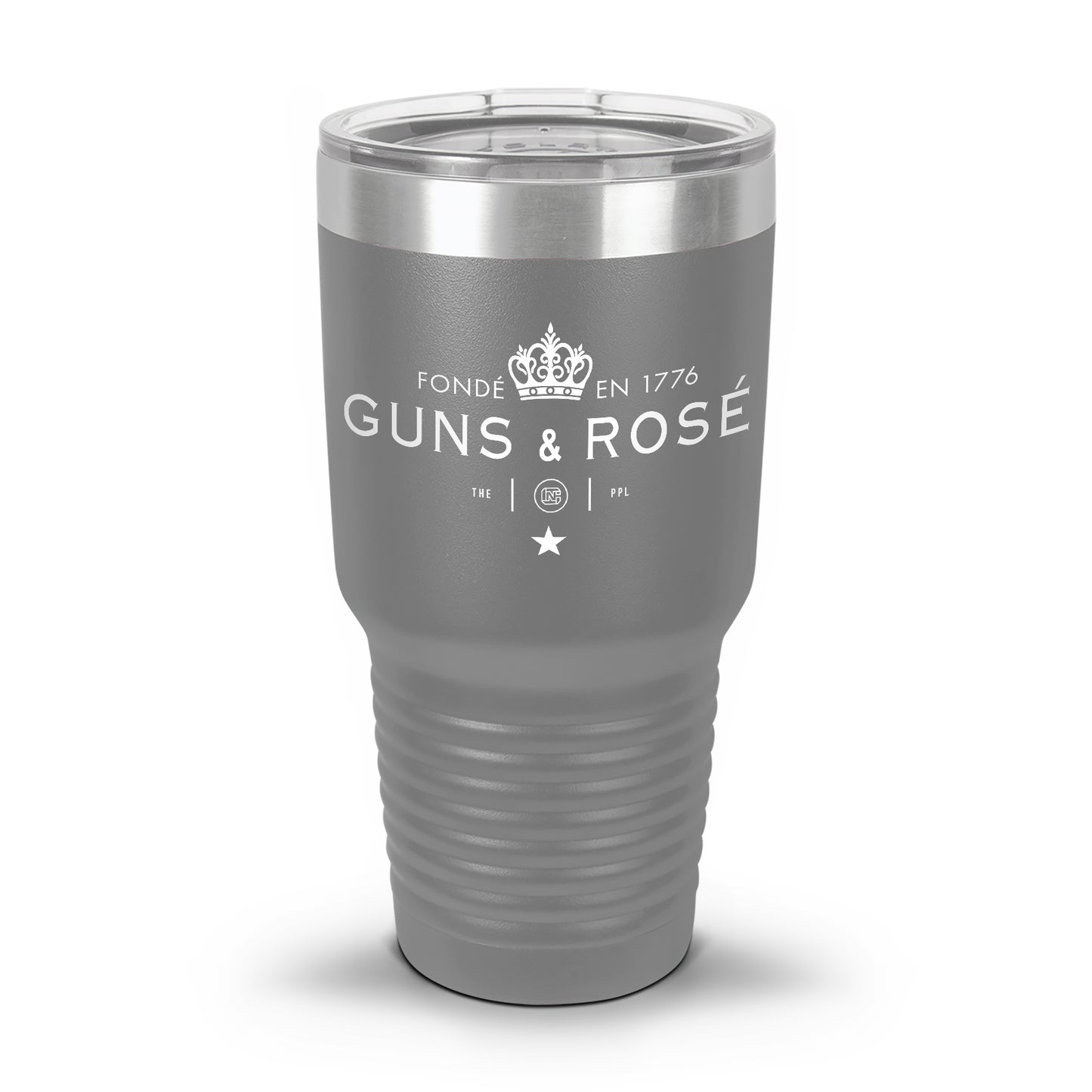 Guns & RosÉ Coated Laser Etched 30oz/20oz Tumbler