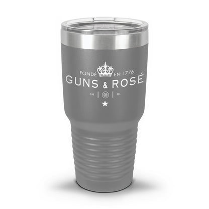 Guns & RosÉ Coated Laser Etched 30oz/20oz Tumbler