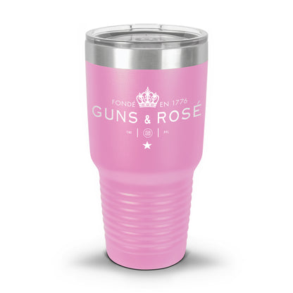 Guns & RosÉ Coated Laser Etched 30oz/20oz Tumbler