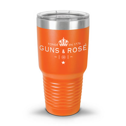 Guns & RosÉ Coated Laser Etched 30oz/20oz Tumbler