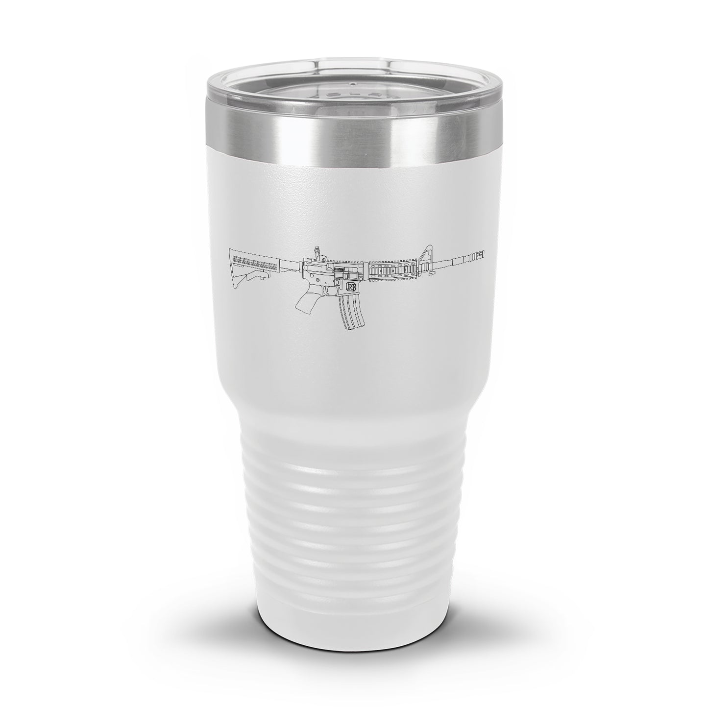 AR-15 Detailed Outline | Laser Etched Tumbler