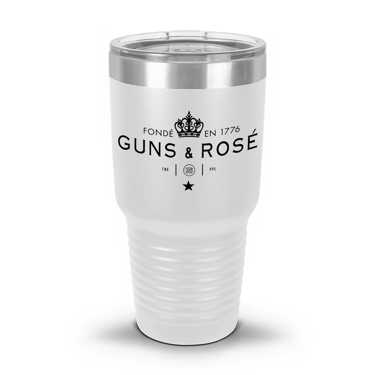 Guns & RosÉ Coated Laser Etched 30oz/20oz Tumbler