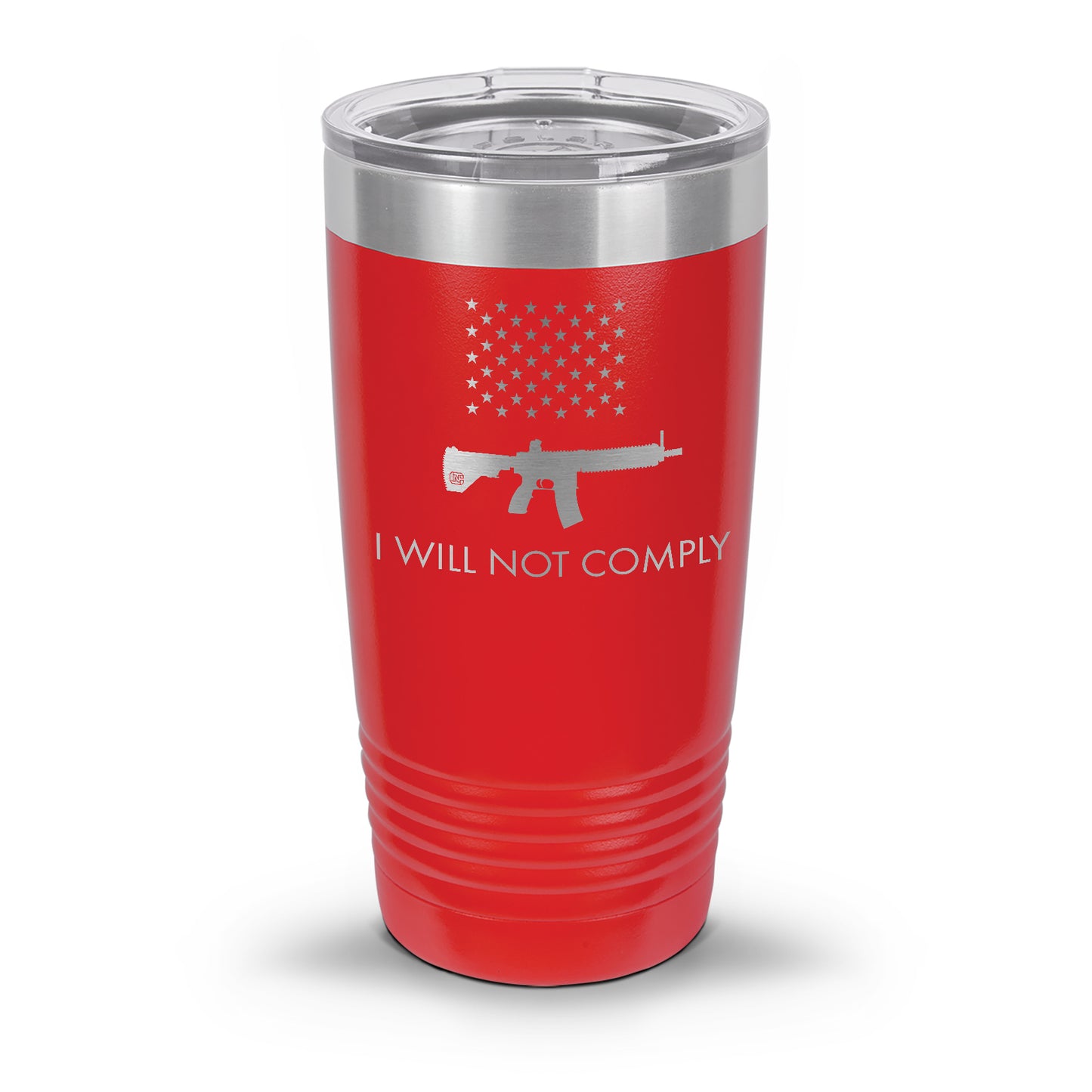 I Will NOT Comply with AR-15 Ban Laser Etched 30oz/20oz Tumbler