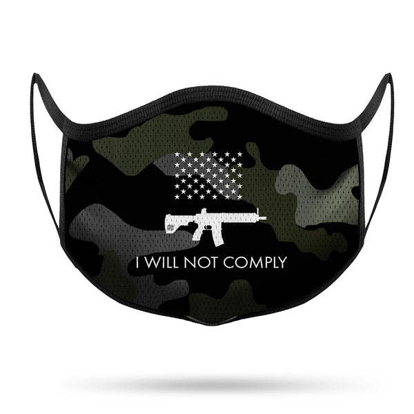 I Will NOT Comply Performance Face Mask