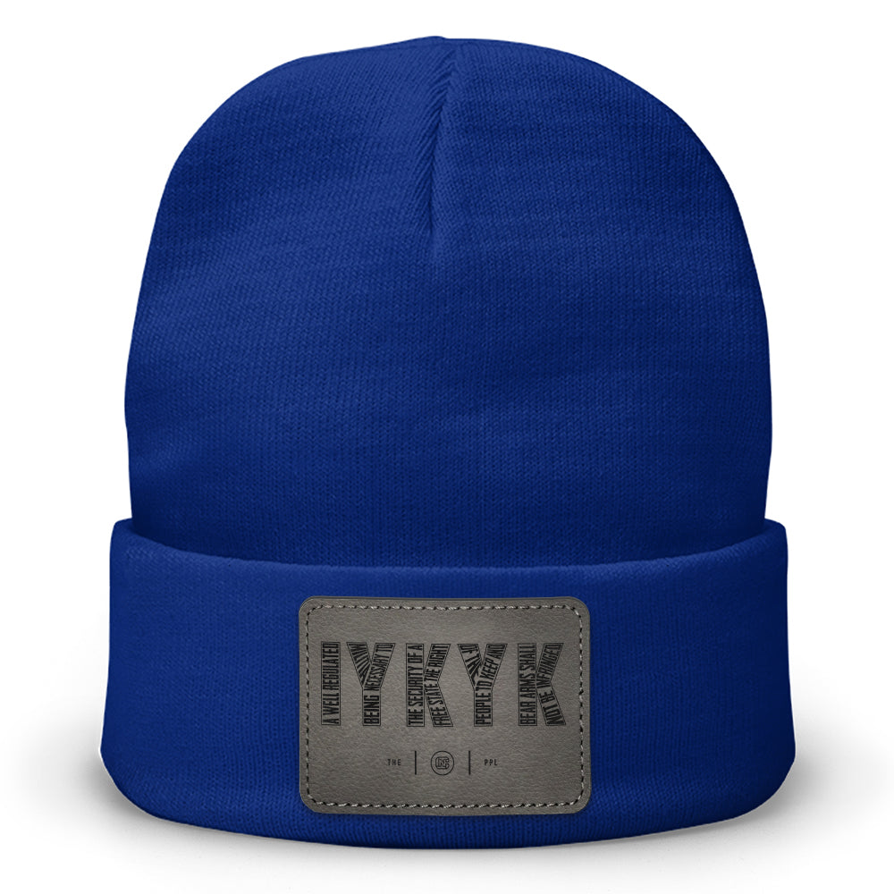 IYKYK 2A Leather Patch Beanie