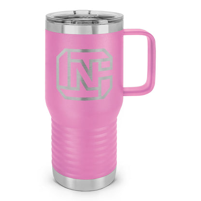 CN Logo Laser Etched 20oz Travel Mug