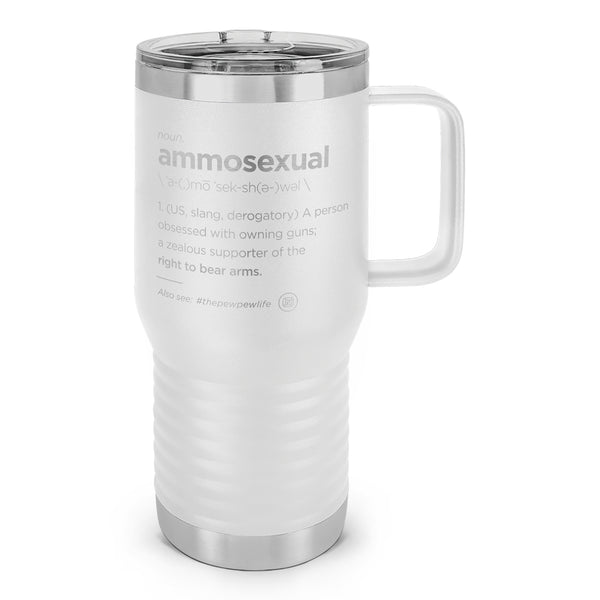 AmmoSexual Definition Laser Etched 20oz Travel Mug
