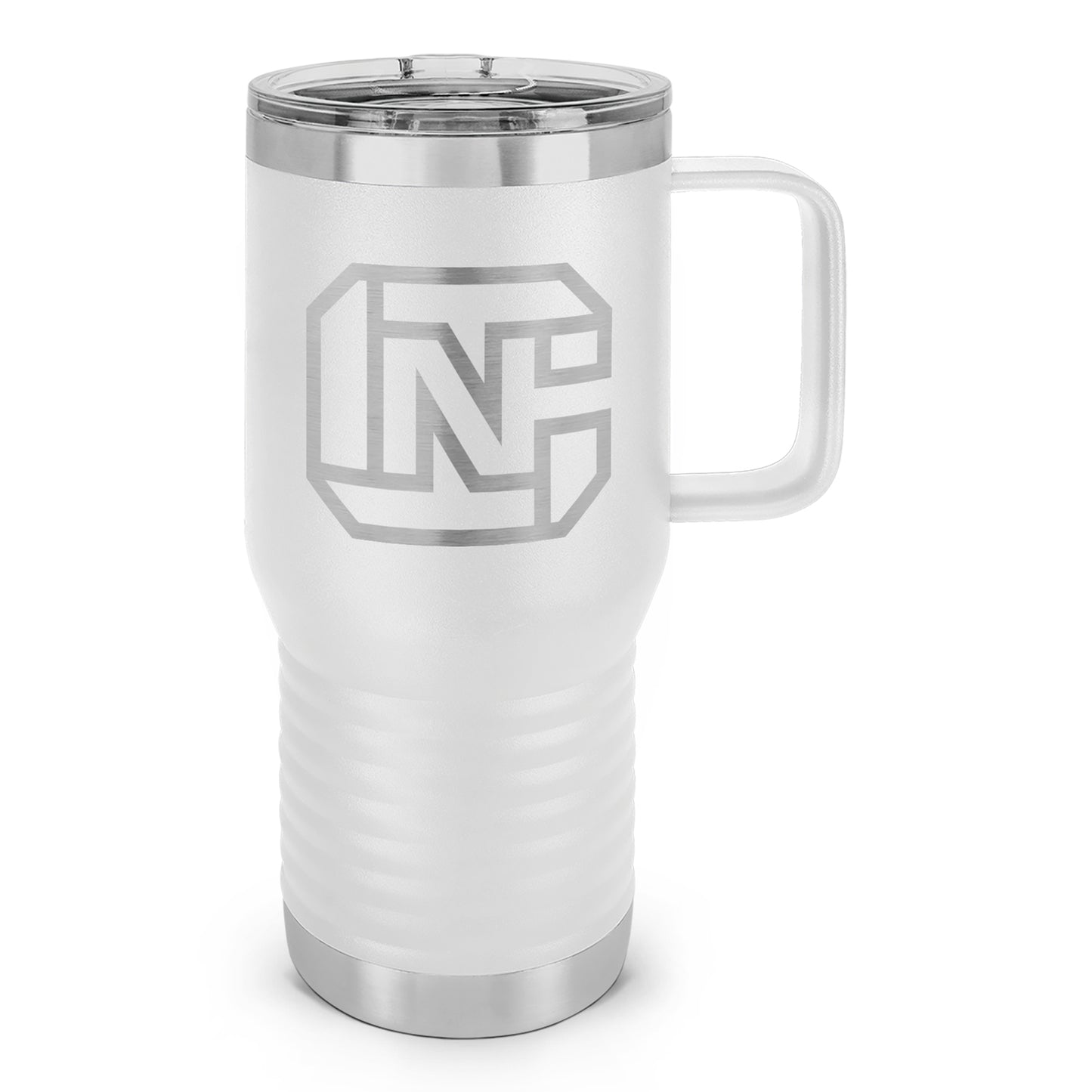 CN Logo Laser Etched 20oz Travel Mug