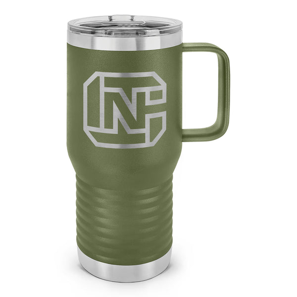 CN Logo Laser Etched 20oz Travel Mug