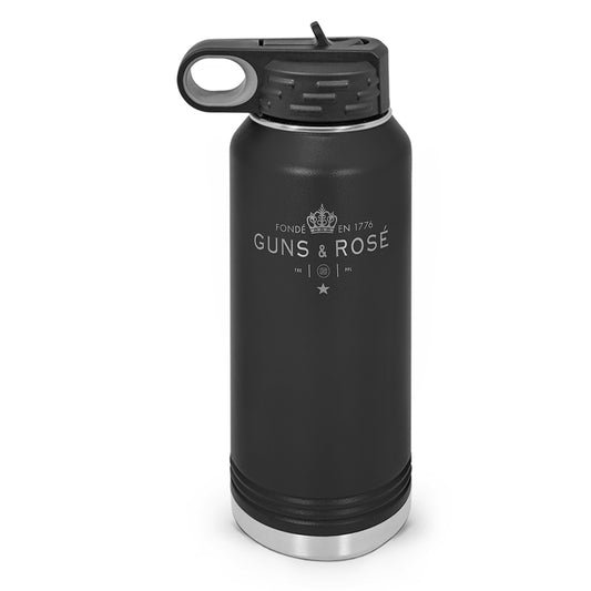 Guns & RosÉ Double Wall Insulated Water Bottle