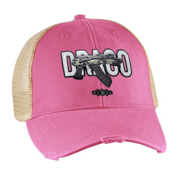 Draco AK Pistol Emblem Vintage Distressed Trucker Hat