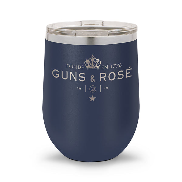 Guns & RosÉ | 12oz Stemless Wine Cup