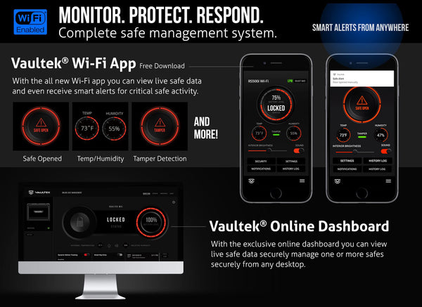 Vaultek RS500i Wi-Fi Biometric Smart Rifle Safe
