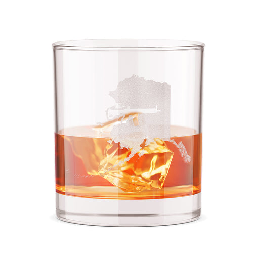Keep Alaska Tactical 12oz Whiskey Glass