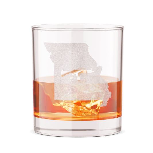 Keep Missouri Tactical 12oz Whiskey Glass