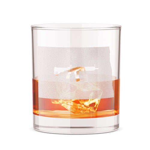Keep North Dakota Tactical 12oz Whiskey Glass