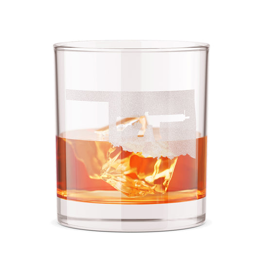 Keep Oklahoma Tactical 12oz Whiskey Glass