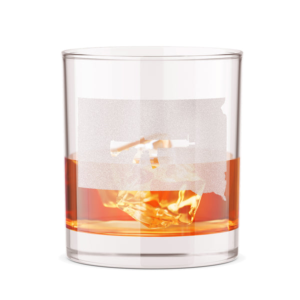 Keep South Dakota Tactical 12oz Whiskey Glass