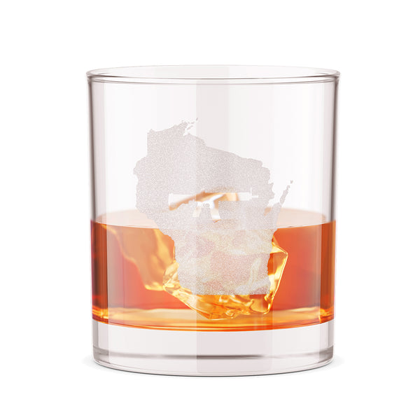 Keep Wisconsin Tactical 12oz Whiskey Glass