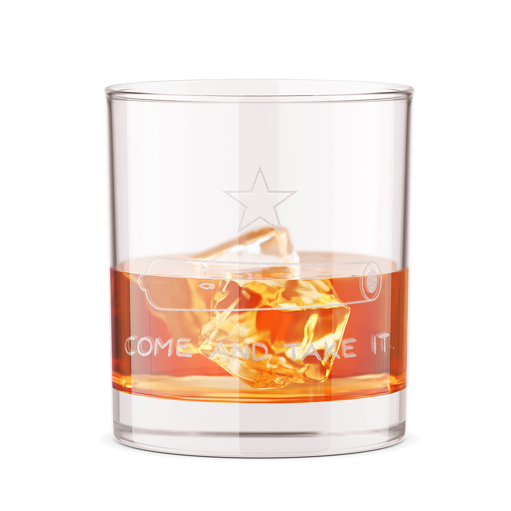 Come And Take It 12oz Whiskey Glass