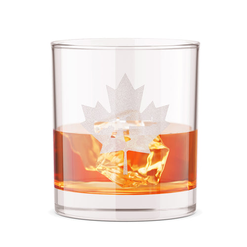 Keep Canada Tactical Maple Leaf 12oz Whiskey Glass