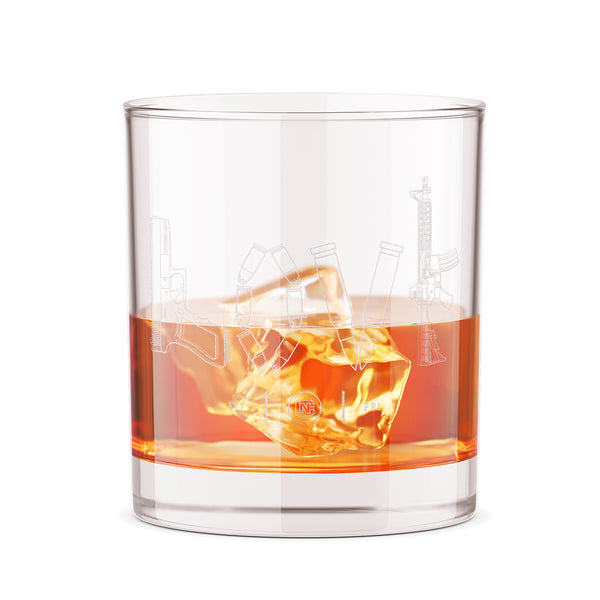 Tactical Love 12oz Whiskey Glass