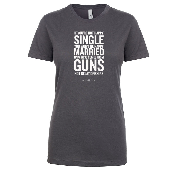 Happiness Comes From Guns Women's Shirt