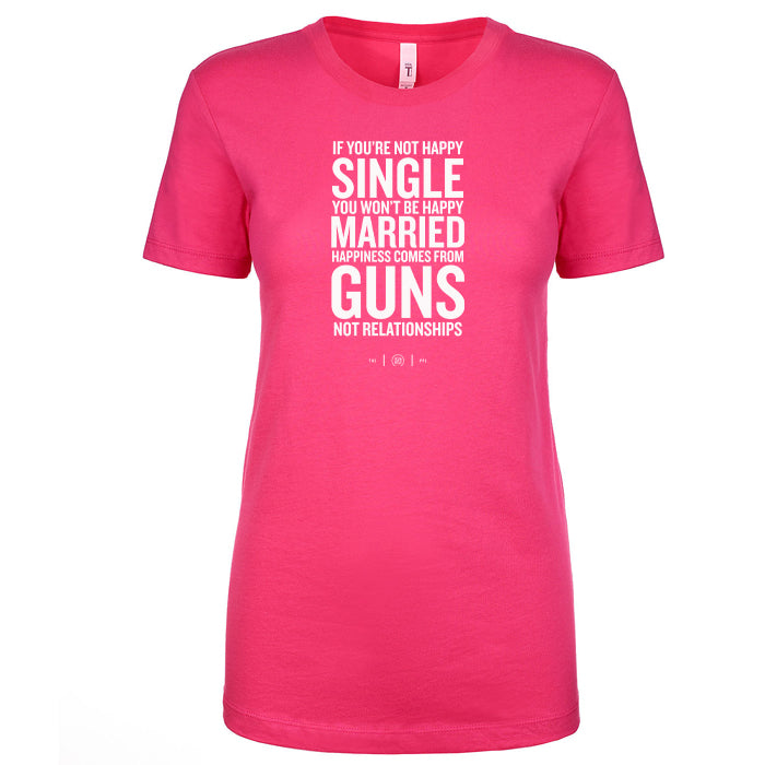 Happiness Comes From Guns Women's Shirt