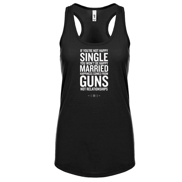 Happiness Comes From Guns Women's Tank