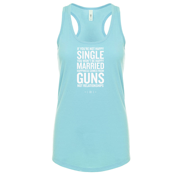 Happiness Comes From Guns Women's Tank