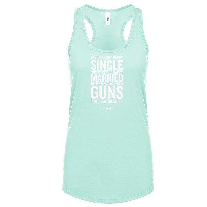 Happiness Comes From Guns Women's Tank